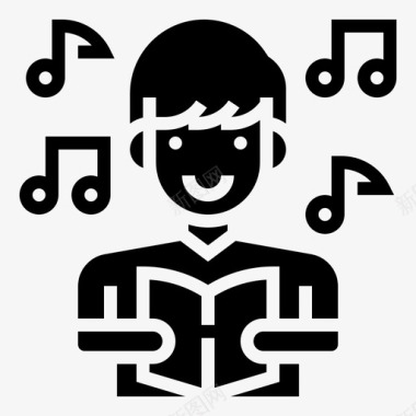 唱歌卡拉OK音乐图标图标