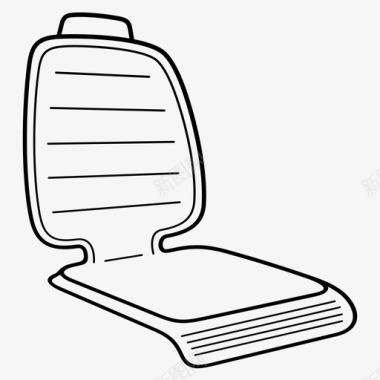 汽车座椅保护装置监护人座椅罩图标图标