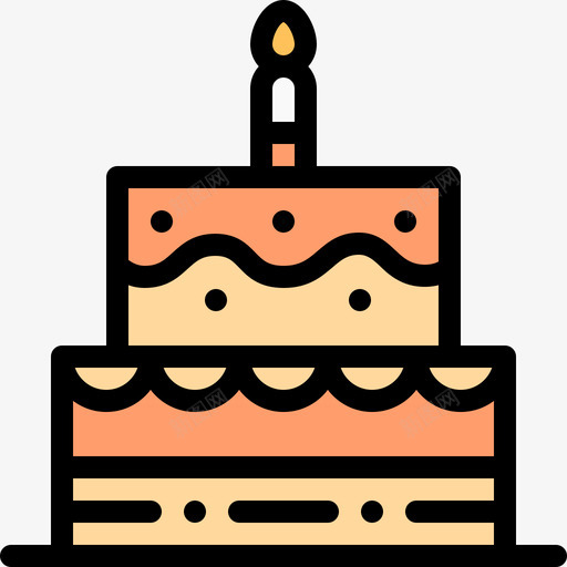 生日蛋糕婴儿92线性颜色图标svg_新图网 https://ixintu.com 婴儿 生日蛋糕 线性 颜色