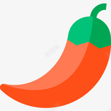 辣椒印度20平淡图标图标