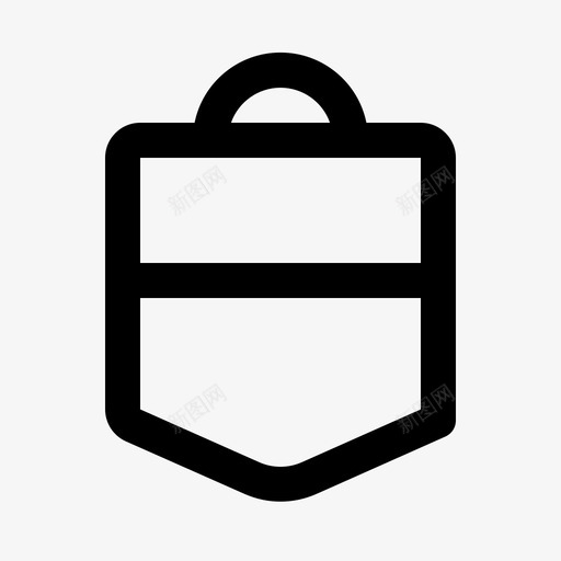 采购袋纸袋购物袋图标svg_新图网 https://ixintu.com 模型 纸袋 购物袋 采购