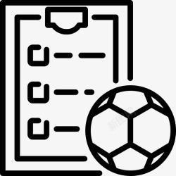足球比赛信息清单图表剪贴板图标高清图片