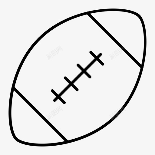 橄榄球足球游戏图标svg_新图网 https://ixintu.com 健康 健身 图标 橄榄球 游戏 线图 足球 运动