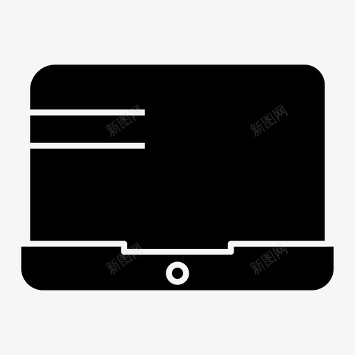 笔记本电脑电脑设备图标svg_新图网 https://ixintu.com 内容 固态 电子产品 电脑 笔记本 设备