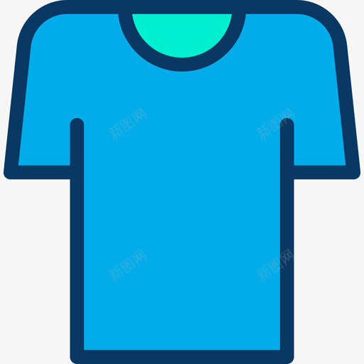 T恤男式配件8线性颜色图标svg_新图网 https://ixintu.com T恤 男式配件8 线性颜色