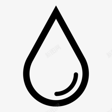 水饮料水滴图标图标