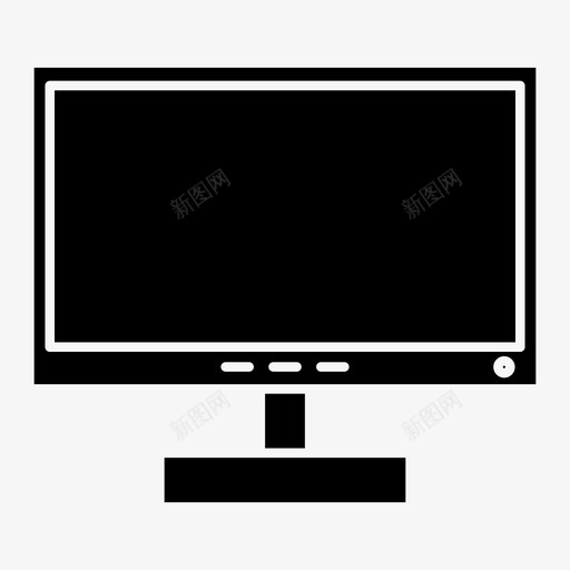电脑电脑屏幕显示器图标svg_新图网 https://ixintu.com 固态 多媒体 屏幕 显示器 电脑