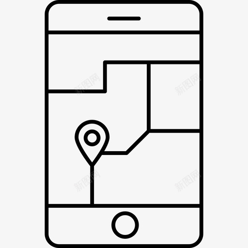 地图gps位置图标svg_新图网 https://ixintu.com gps 位置 假日线路详情图标 地图 手机 电话