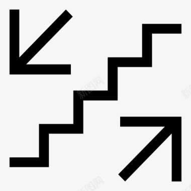 楼梯方向下行图标图标