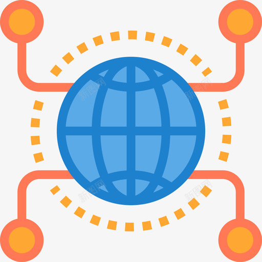 全球计算机网络3平面图标svg_新图网 https://ixintu.com 全球 平面 计算机网络3