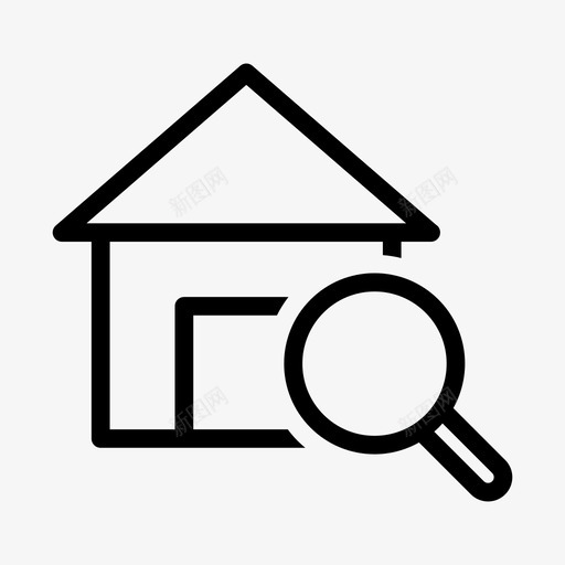 找房子房产房地产图标svg_新图网 https://ixintu.com 房产 房地产 房子
