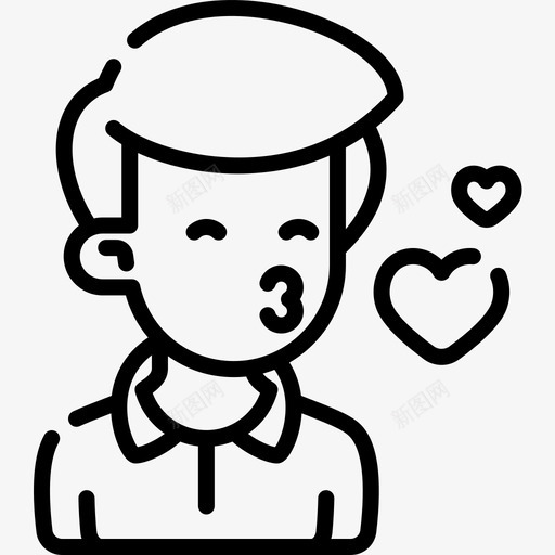 吻爱92直系图标svg_新图网 https://ixintu.com 吻 爱92 直系