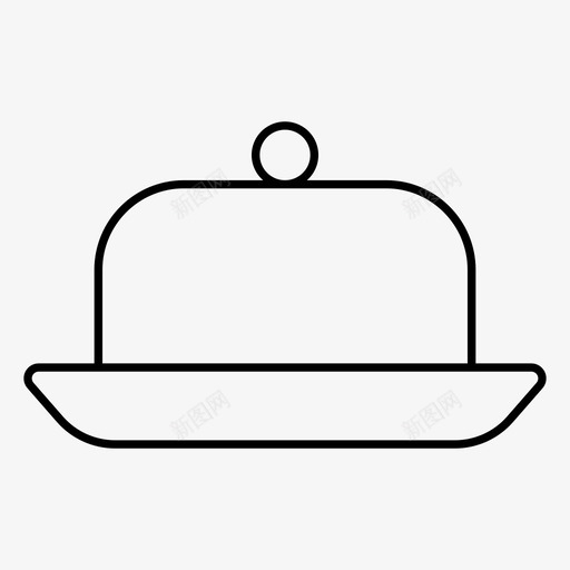 黄油盘支架厨房图标svg_新图网 https://ixintu.com 厨房 厨房用具 家用 支架 设备 黄油