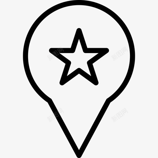 Pin博客9线性图标svg_新图网 https://ixintu.com Pin 博客 线性