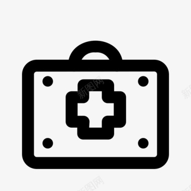 急救箱十字药品图标图标