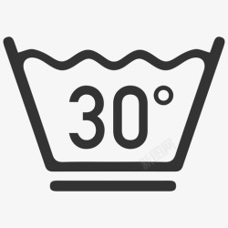 透明度icon30度温和洗涤高清图片
