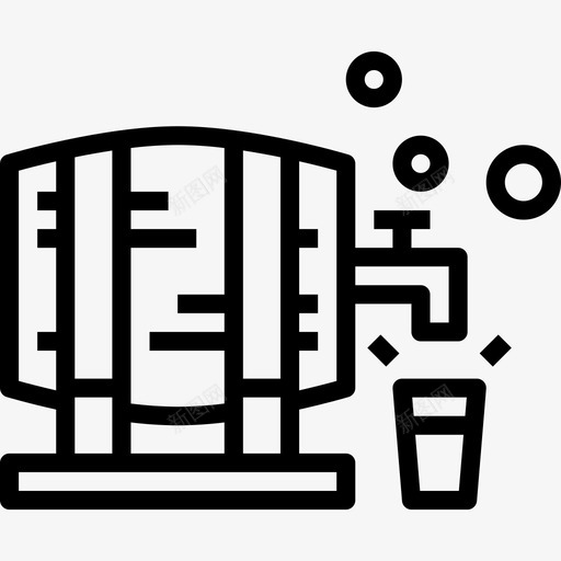 桶装饮料21线性图标svg_新图网 https://ixintu.com 桶装 线性 饮料