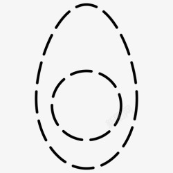 2个鸡蛋鸡蛋食物2个虚线图标高清图片