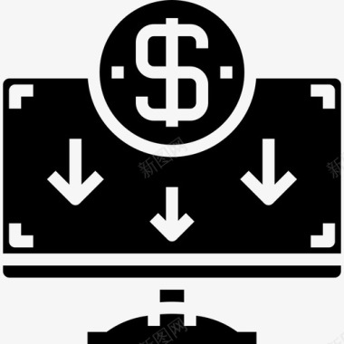 计算机金融货币3可靠图标图标