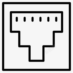 rj45接口图标rj45连接以太网图标高清图片