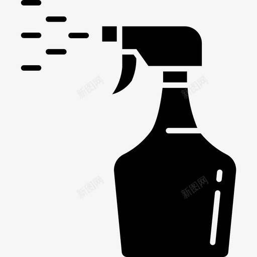 清洁喷雾瓶子家务图标svg_新图网 https://ixintu.com 卫生 家务 清洁喷雾 瓶子