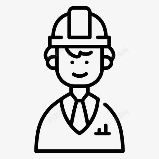 工程师安全帽工业图标svg_新图网 https://ixintu.com 安全帽 工业 工人 工作 工程师 盖房子
