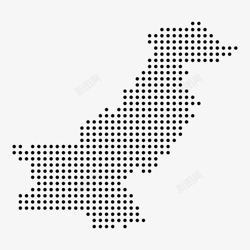 巴基斯坦亚洲国家图标svg_新图网 https://ixintu.com 亚洲 国家 地图 巴基斯坦