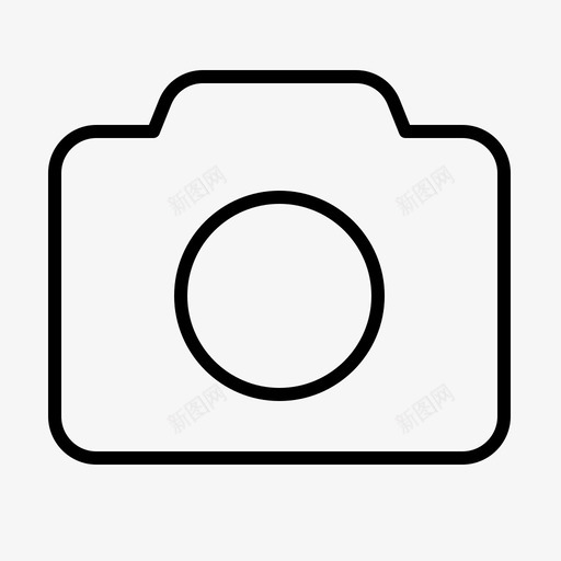 相机基本图像图标svg_新图网 https://ixintu.com whatsapp 图像 基本 常规 用户界面 相机 轮廓