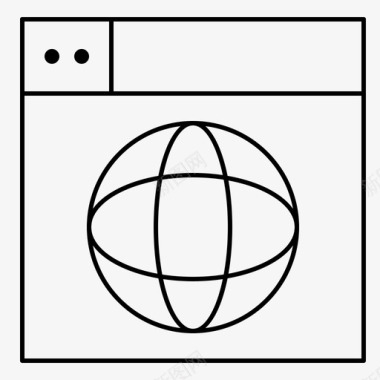 网页全球图标图标