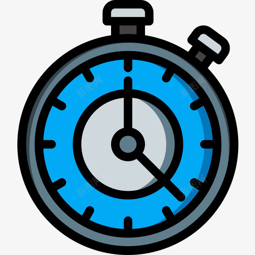 秒表时间管理33线性颜色图标svg_新图网 https://ixintu.com 时间管理 秒表 线性 颜色