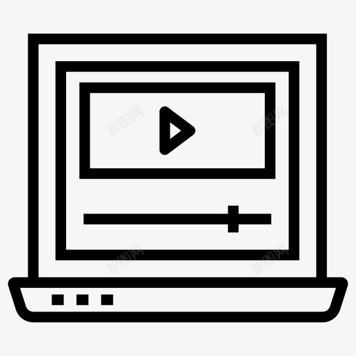 笔记本电脑台式机显示器图标svg_新图网 https://ixintu.com 台式机 显示器 电脑硬件线图标 笔记本电脑 视频教程