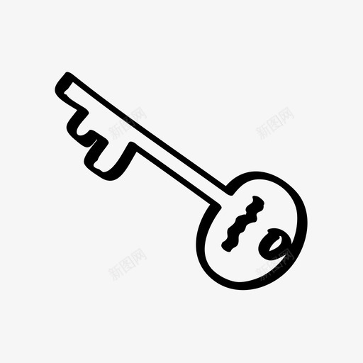 钥匙房子钥匙锁图标svg_新图网 https://ixintu.com 世界 房子 私钥 绘制 钥匙 隐私