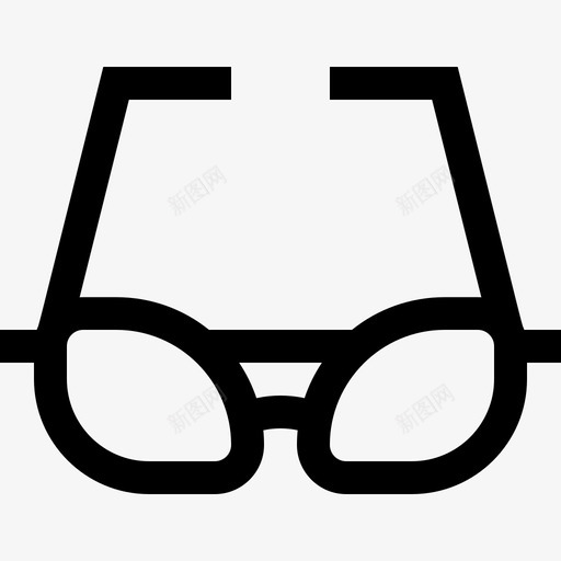 眼镜豪华17直线型图标svg_新图网 https://ixintu.com 直线 眼镜 线型 豪华