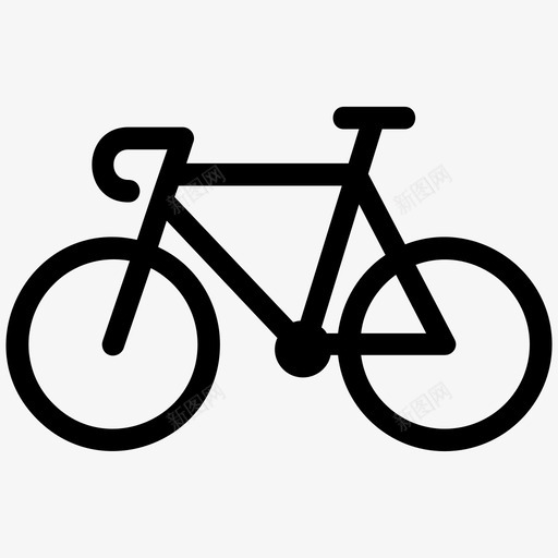 自行车运动交通工具图标svg_新图网 https://ixintu.com 交通工具 自行车 运动