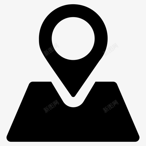 位置地图定位销地图标记svg_新图网 https://ixintu.com 位置地图 假日和假期字形图标 地图指针 地图标记 定位销 导航