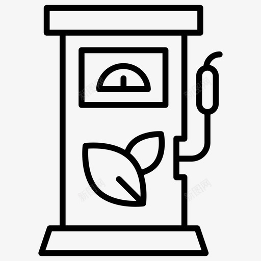 燃油泵生物柴油生物乙醇图标svg_新图网 https://ixintu.com 加油站 清洁能源线路图标 燃油泵 生物乙醇 生物柴油 石油