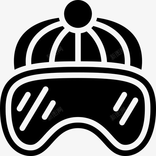 帽子冬季运动26填充图标svg_新图网 https://ixintu.com 冬季运动 填充 帽子