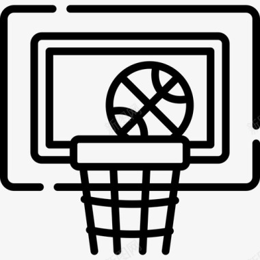 篮球城市公园11号直线型图标图标