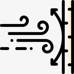 防风icon防风面料特征4颜色省略图标高清图片