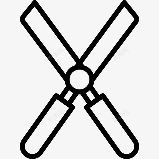 剪刀设备花园图标svg_新图网 https://ixintu.com 剪刀 园艺 花园 设备