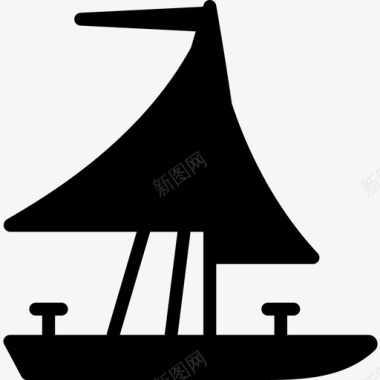 帆船冒险运动14填充图标图标