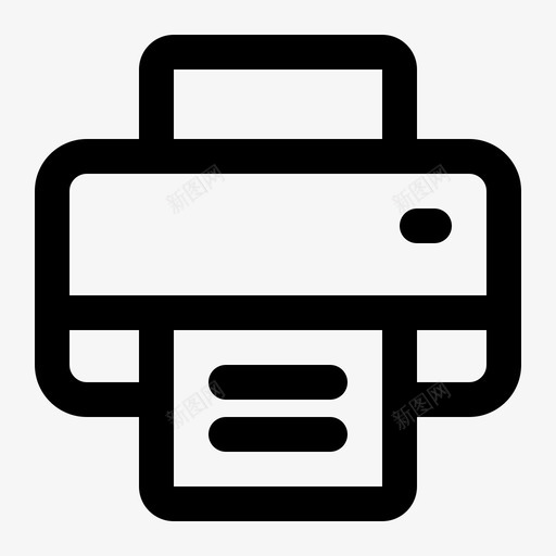 打印机设备机器图标svg_新图网 https://ixintu.com 办公 办公室 打印机 机器 线路 设备