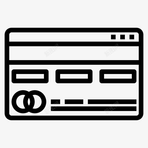 信用卡货币在线图标svg_新图网 https://ixintu.com 信用卡 在线 支付 货币