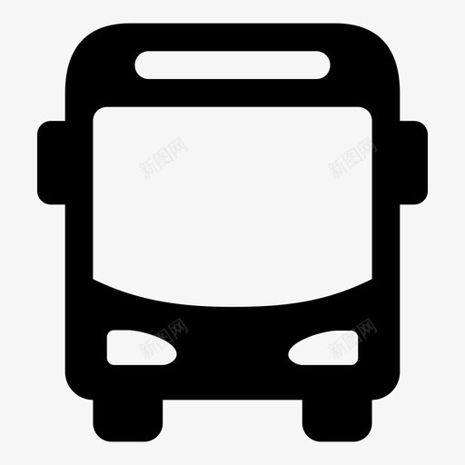 公共汽车公共交通运输图标svg_新图网 https://ixintu.com 交通 公共 公共汽车 车辆 运输