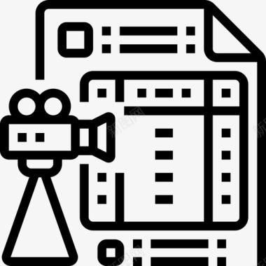 电影摄影机电影工业6概要图标图标
