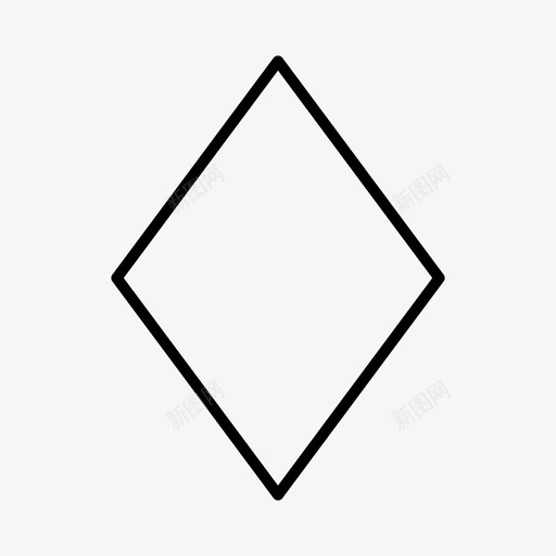 钻石几何数学图标svg_新图网 https://ixintu.com 几何 形状 数学 钻石