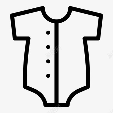 婴儿套装衣服图标图标