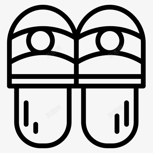 拖鞋发廊10号直纹图标svg_新图网 https://ixintu.com 10号 发廊 拖鞋 直纹
