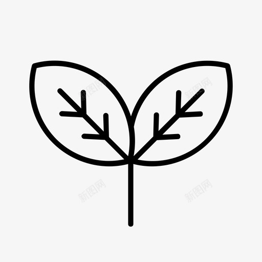 叶自然室外图标svg_新图网 https://ixintu.com 室外 植物 自然