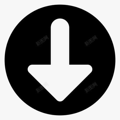 下箭头箭头按钮箭头符号图标svg_新图网 https://ixintu.com 下载 减小 图标 字形 按钮 材质 用户界面 符号 箭头